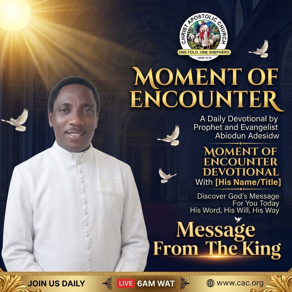 MESSAGE FROM THE KING featured image